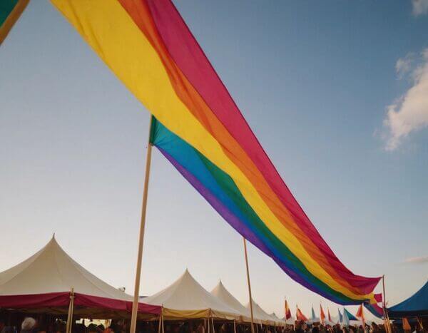 Colorful event flags